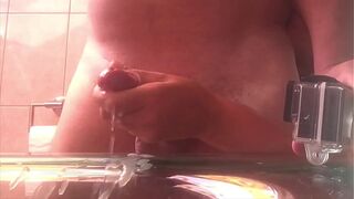I give him Hand Job from Behind Compilation of View from Two Cameras