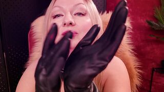 ASMR in working rubber gloves, fetish SFW video. Arya Grander