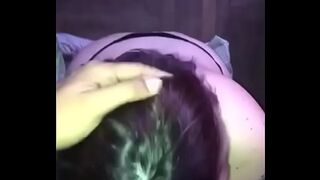Squirting slut love backride a Black dick