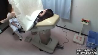 Obscenity gynecologist's over-examination record # File03-C ~ 21-year-old beautiful breast female college student 3 internal examination table ~